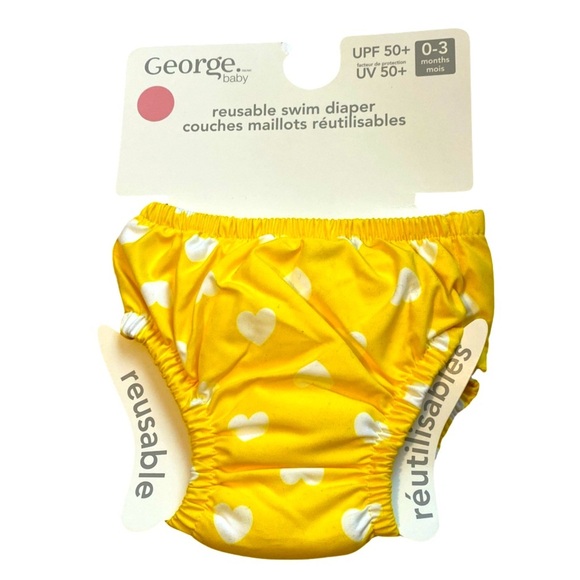 George Other - ⭐️3/$10⭐️NWT George Yellow Reusable Swim Diaper⭐️